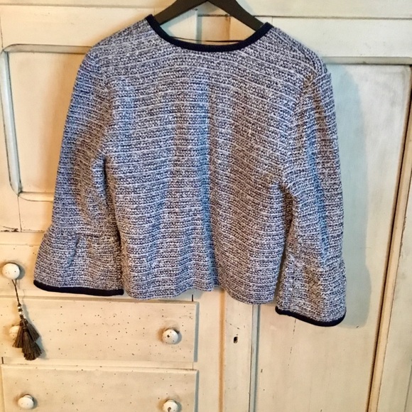 Loft Navy Cream Tweed Boucle Jacket - Picture 6 of 6